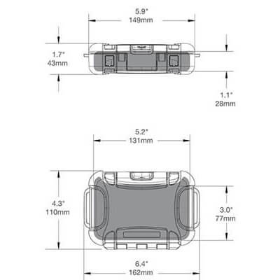 Nanuk Nano 310 Dimensions