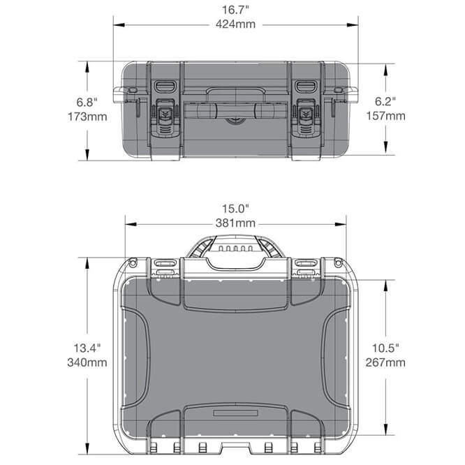 Nanuk Media 920 DJI Mavic Dimensions