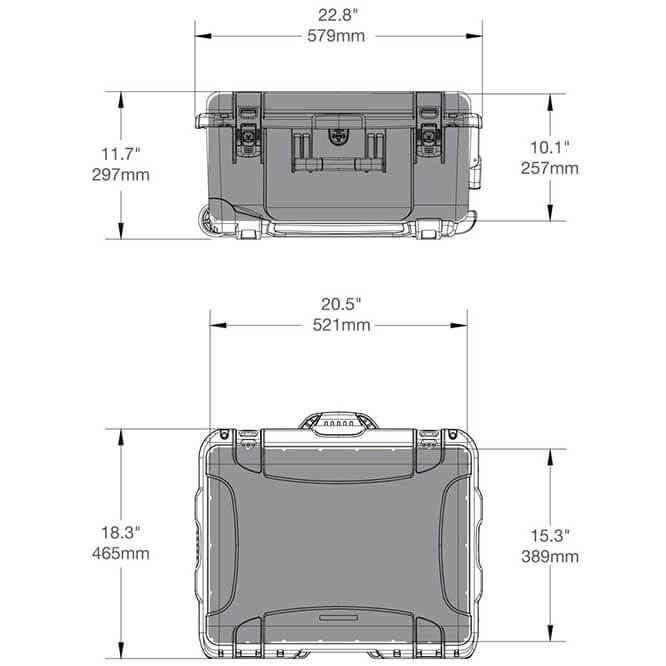 Nanuk Media 950 DJI Phantom 4 Dimensions