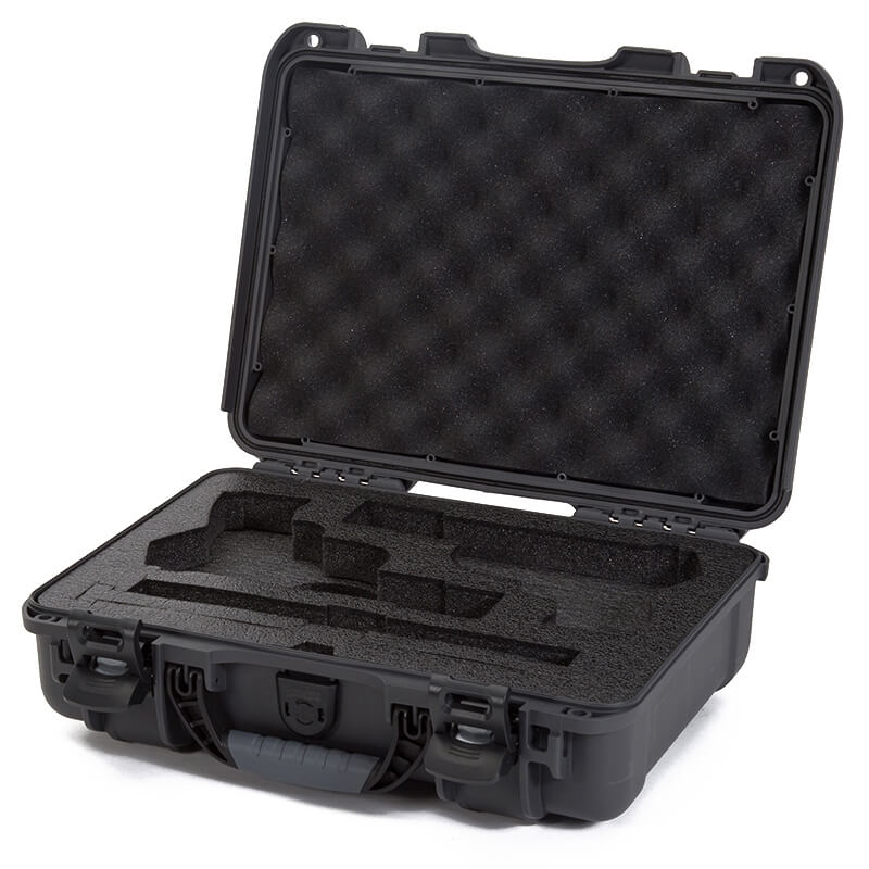 Nanuk Firearms 910 2UP Classic Pistol Case Graphite