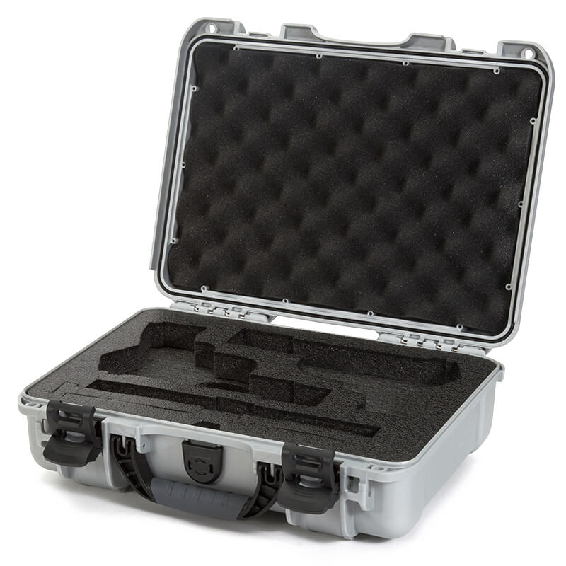 Nanuk Firearms 910 2UP Classic Pistol Case Silver