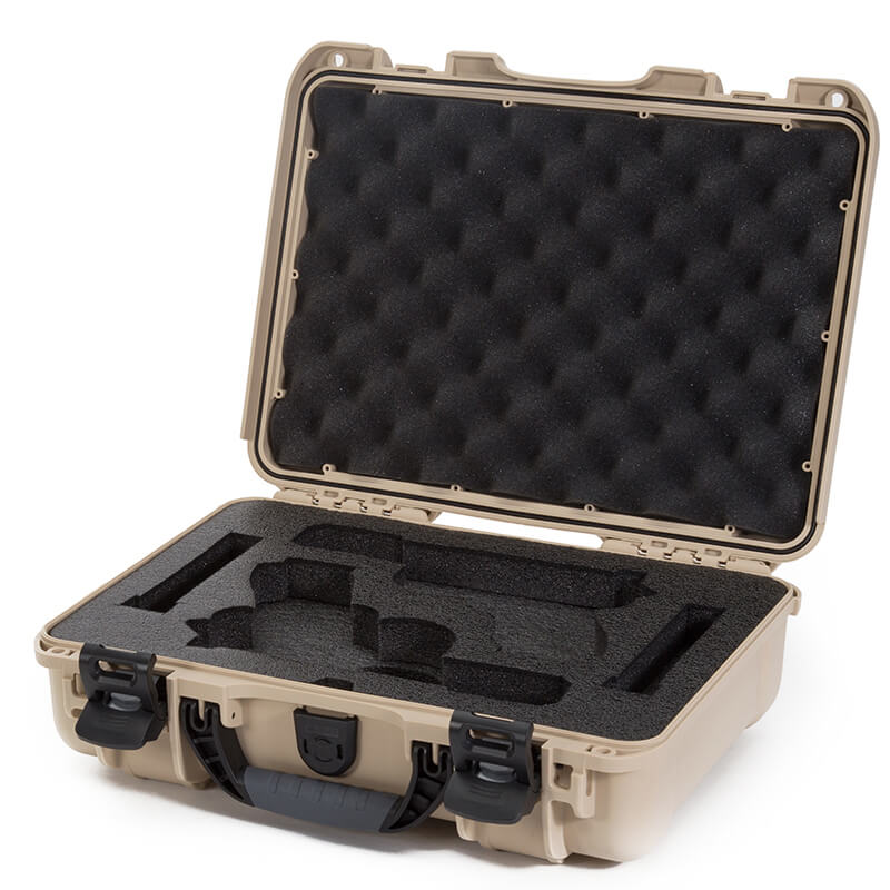 Nanuk Firearms 910 2UP Glock Pistol Case Tan