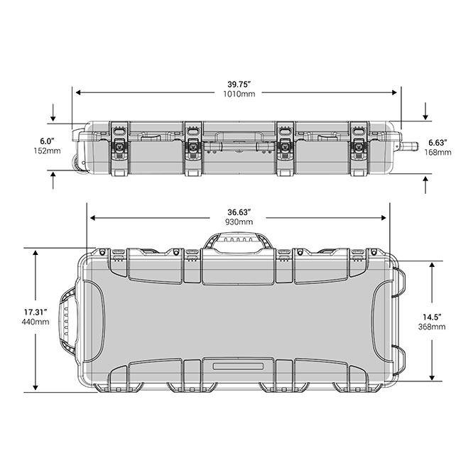 Nanuk 985 Takedown Dimensions